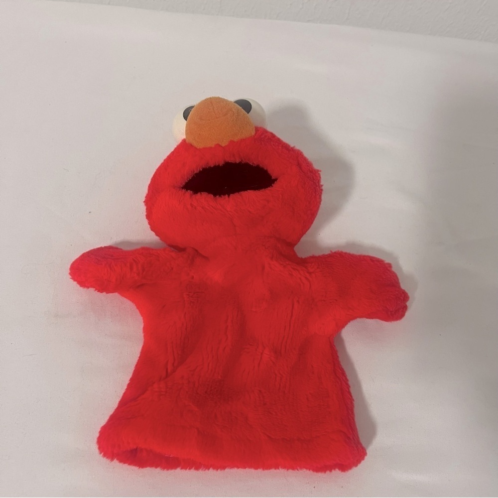 VINTAGE 1996 TYCO Preschool Sesame Street Hand Puppet Elmo Original Plush EUC